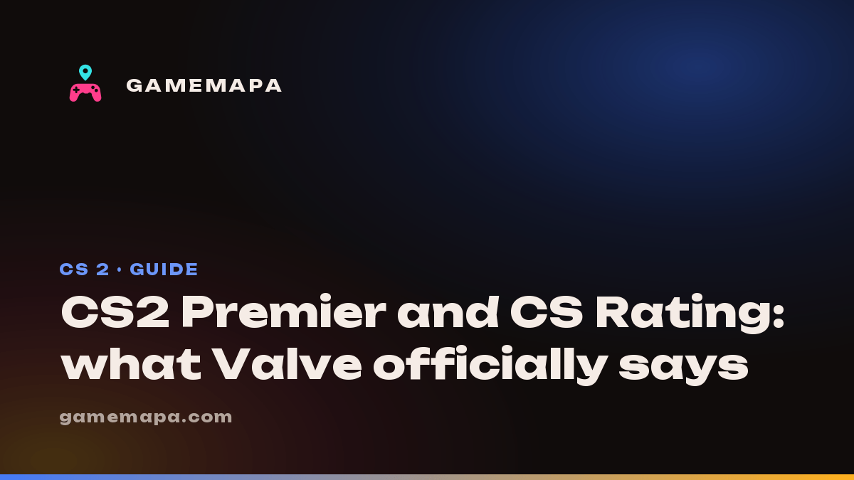 CS2 Premier and CS Rating: what Valve officially says