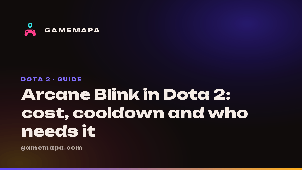Arcane Blink in Dota 2: cost, cooldown and who needs it