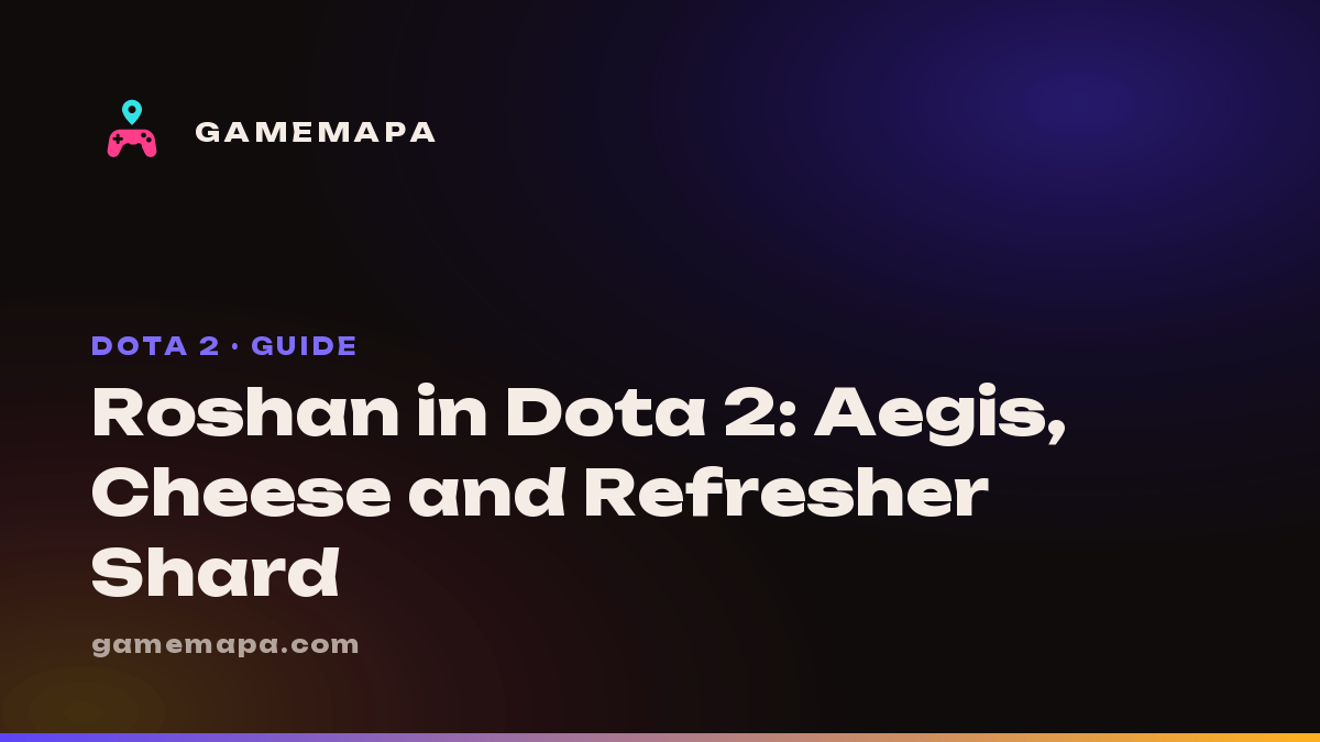 Roshan in Dota 2: Aegis, Cheese and Refresher Shard