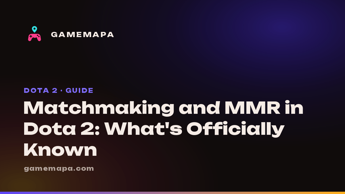 Matchmaking and MMR in Dota 2: What's Officially Known