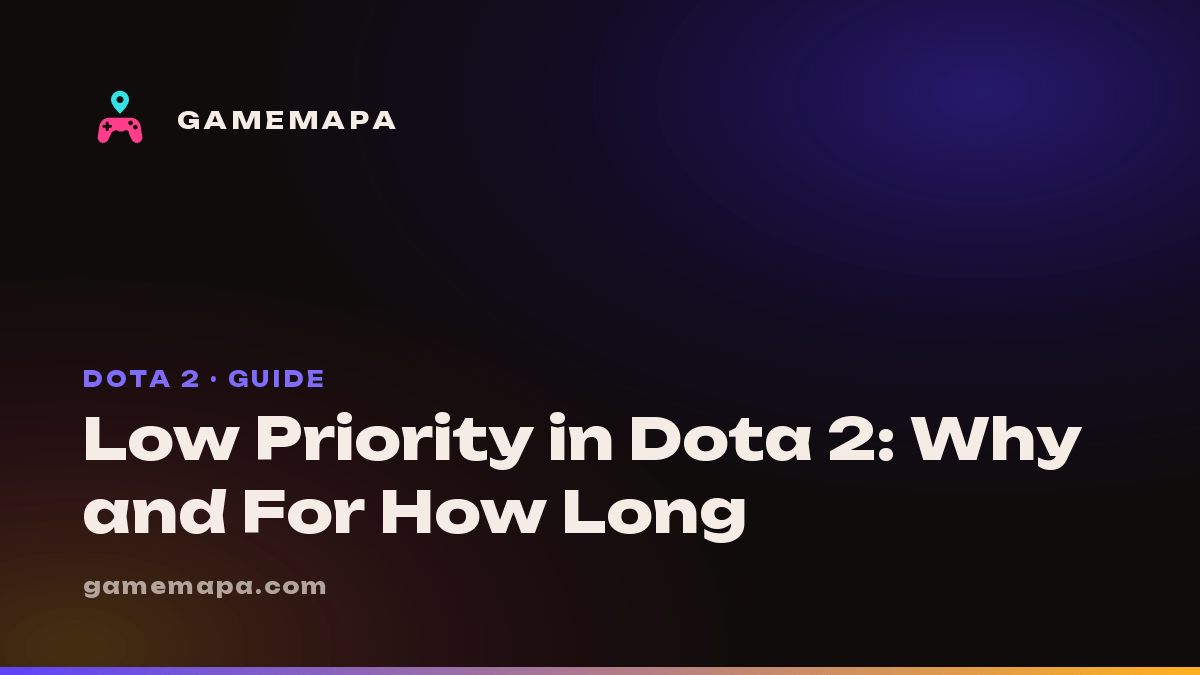 Low Priority in Dota 2: Why and For How Long