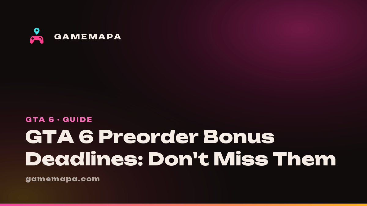 GTA 6 Preorder Bonus Deadlines: Don't Miss Them