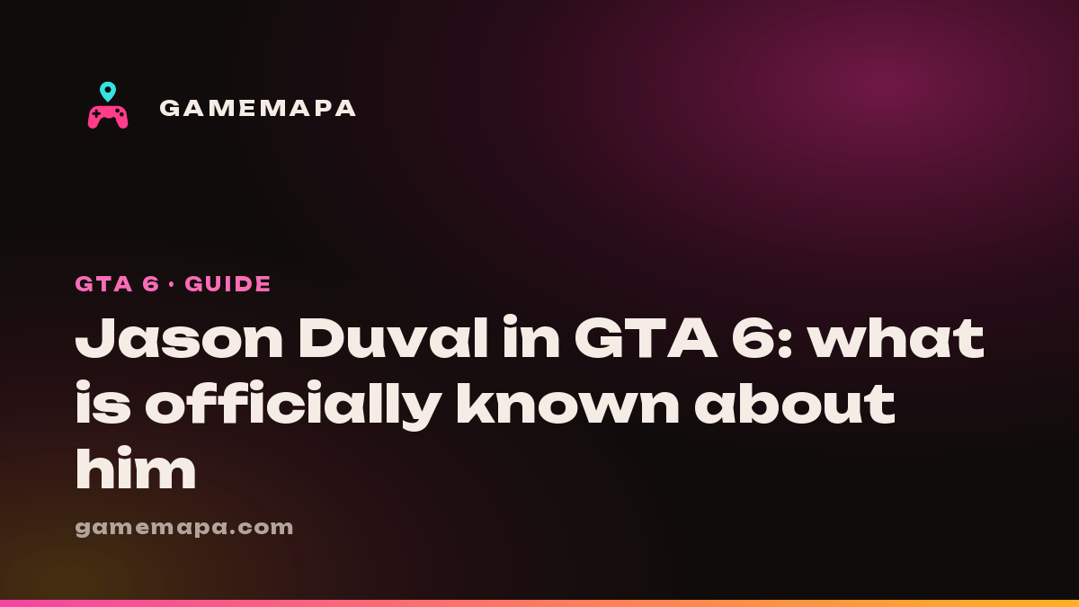 Jason Duval in GTA 6: what is officially known about him