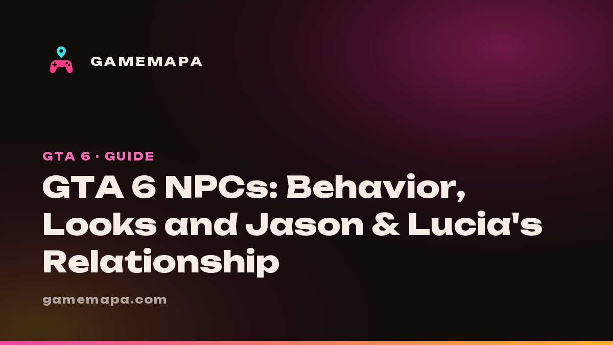GTA 6 NPCs: Behavior, Looks and Jason & Lucia's Relationship
