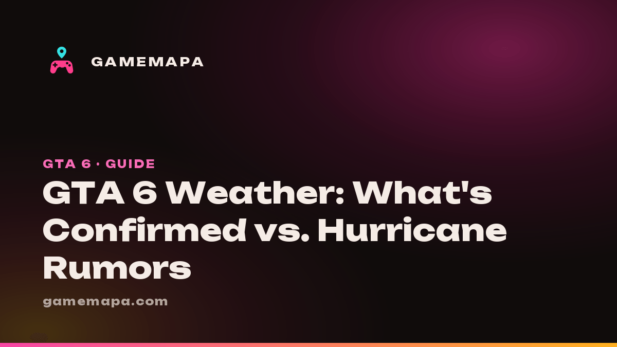 GTA 6 Weather: What's Confirmed vs. Hurricane Rumors