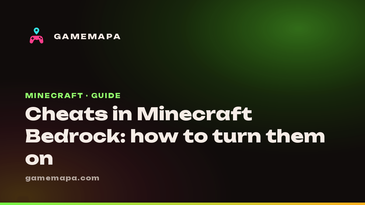 Cheats in Minecraft Bedrock: how to turn them on