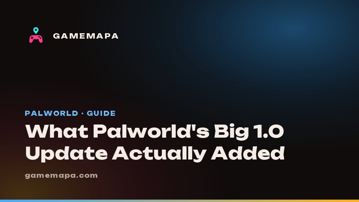 What Palworld's Big 1.0 Update Actually Added
