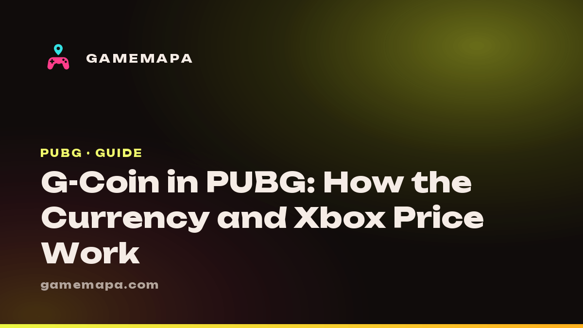 G-Coin in PUBG: How the Currency and Xbox Price Work