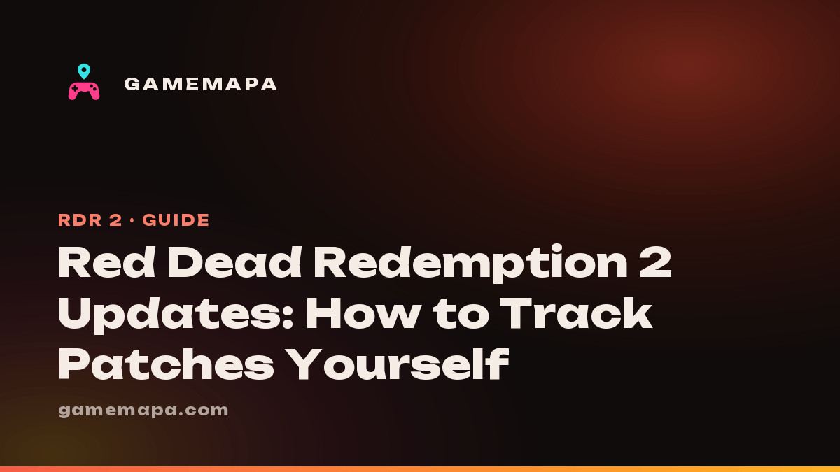 Red Dead Redemption 2 Updates: How to Track Patches Yourself
