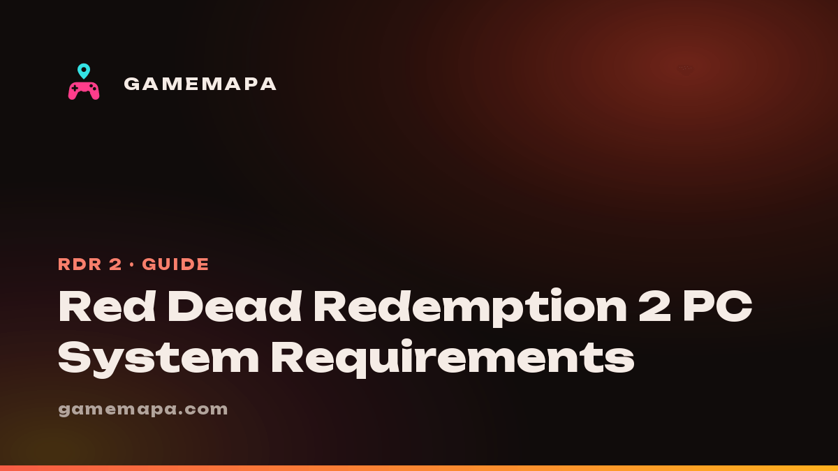 Red Dead Redemption 2 PC System Requirements