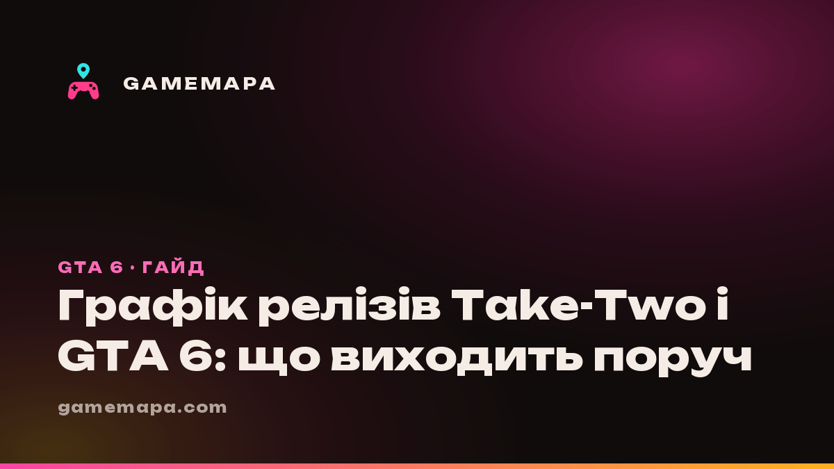 Графік релізів Take-Two і GTA 6: що виходить поруч