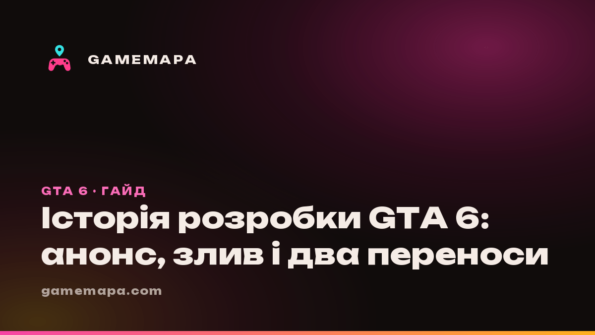 Історія розробки GTA 6: анонс, злив і два переноси