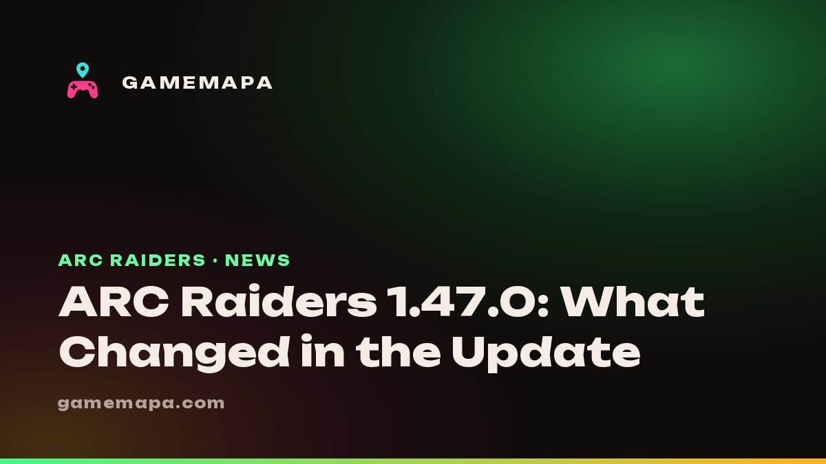 ARC Raiders 1.47.0: What Changed in the Update