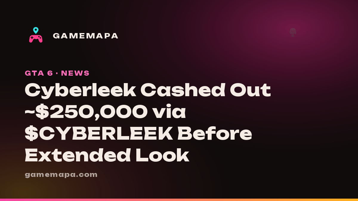 Cyberleek Cashed Out ~$250,000 via $CYBERLEEK Before Extended Look