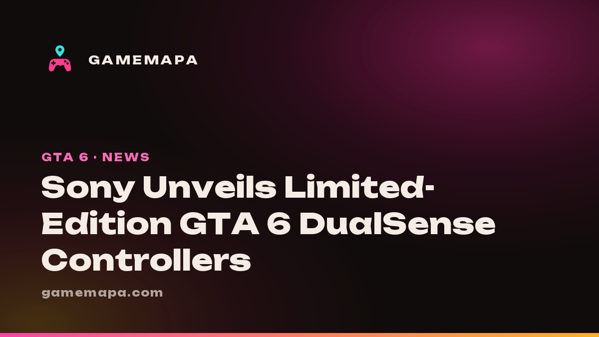 Sony Unveils Limited-Edition GTA 6 DualSense Controllers