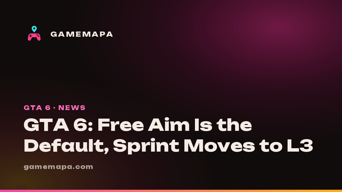 GTA 6: Free Aim Is the Default, Sprint Moves to L3