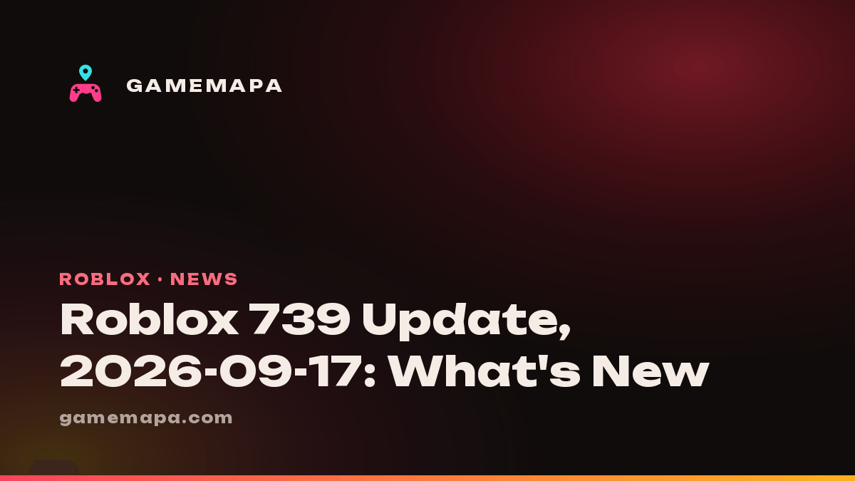 Roblox 739 Update, 2026-09-17: What's New