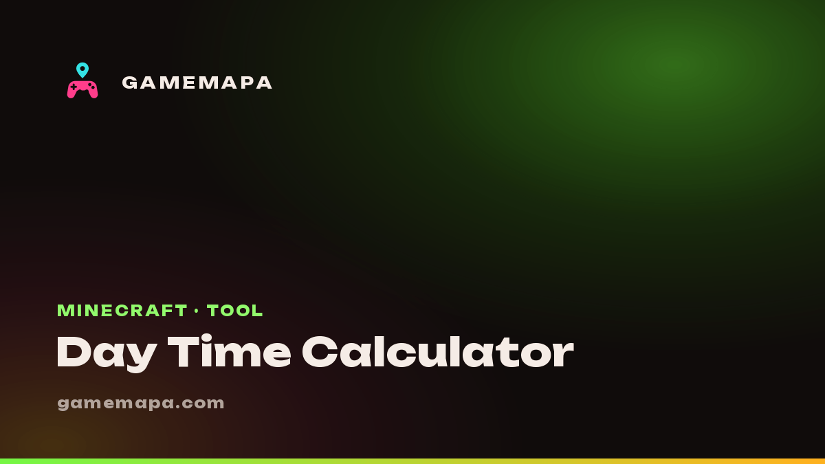 Minecraft Slleping Minecraft Time Calculator: Ticks, Clock, Sleep and Moon Phase
